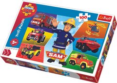 Пазли - (100 елм.) - "Транспорт пожежника Сема" - 1