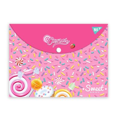 Папка-конверт на кнопке YES А4 Sweet Cream - 1
