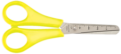 Ножницы детские с линейкой 132мм, желтые, KIDS Line - 1