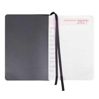 Ежедневник Leo Planner Case А5 датированный 2027 интегральный серый 368 страниц - 3