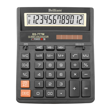 Калькулятор Brilliant BS-777М, 12 розрядів - 1