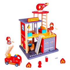 Дерев’яна іграшка "Пожежна станція" TooKyToy - 1