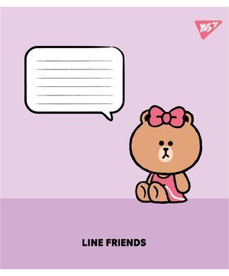 Зошит учнівський шкільний Yes Line Friends Stylish А5 18 аркушів клітинка - 4