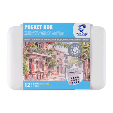 Набор акварельных красок VAN GOGH Pocket box 12цв - 1