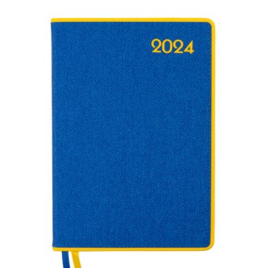 Ежедневник А5 Leo Planner датированный 2024 Patriot II желто синий 368 стр - 3