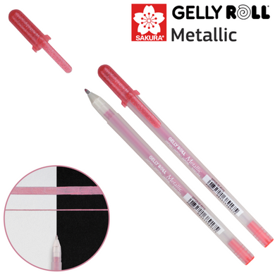 Ручка гелева, METALLIC, Срібло, Sakura - 1