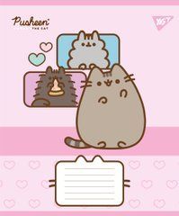 Тетрадь ученическая школьная Yes Pusheen Funny А5 12 листов косая линия - 1