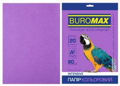 Папір кольоровий INTENSIVE, фіолет., 20 арк., А4, 80 г/м² - 1