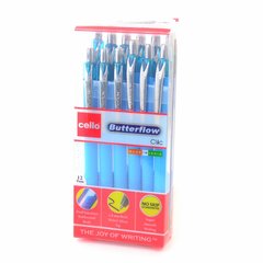 Ручка шариковая CELLO Butterflow Clic 0,7 мм синяя - 1