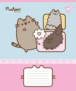 Тетрадь ученическая школьная Yes Pusheen Funny А5 12 листов косая линия - 5