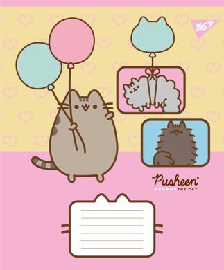 Тетрадь ученическая школьная Yes Pusheen Funny А5 12 листов косая линия - 3