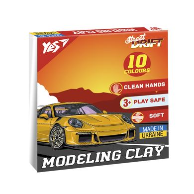 Пластилин Yes Drift King 10 цветов 200 г - 1