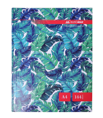 Книга канцелярская FLORISTICA, А4, 144 л., клетка, офсет, твердая ламинированая обложка, бирюзовая - 1