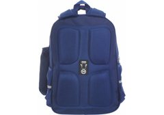 Рюкзак шкільний 16,5" на 4 відділення з косметичкою, синій 42,5*30*15,5см. CFS - 1