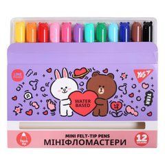 Фломастери Yes Line Friends Mini 12 кольорів - 1