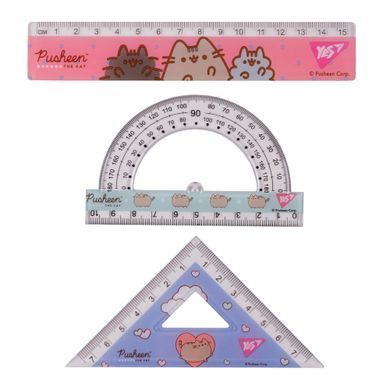 Набор линеек Yes Pusheen 3 предмета линейка 15 см - 2