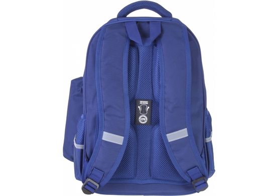 Рюкзак школьный 16,5" на 4 отделения с косметичкой, синий 42,5*30*15,5см. CFS - 5