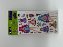 3D наліпки Дівчата принцеси квіткова вечірка 18 см, KIDS Line - 1