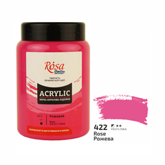Краска акриловая, (422) Розовая, 400 мл, ROSA Studio - 1