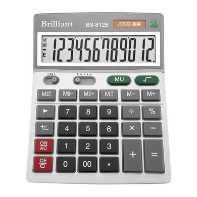Калькулятор Brilliant BS-812В, 12 разрядов - 1