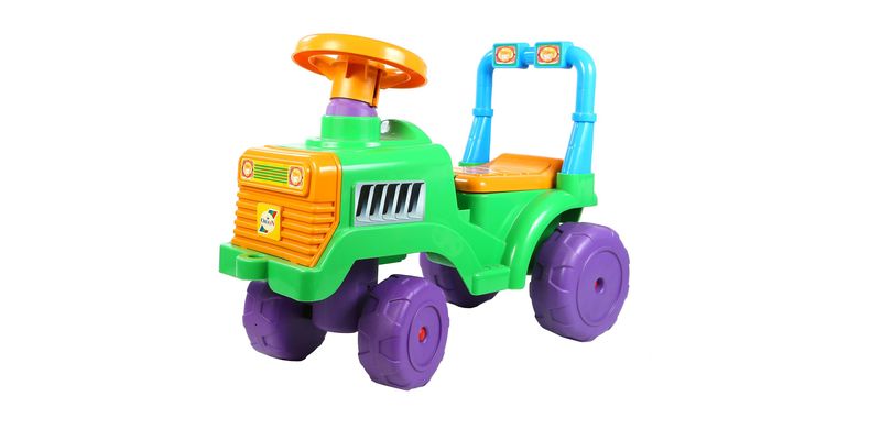 Машина-катание "Бэби трактор" Лимонный - 1