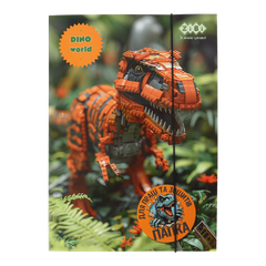 Папка для праці та зошитів DINO, картонна, на гумці А4 (225x316мм), KIDS Line - 1