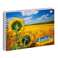 Альбом для рисования Yes А4 30 спираль "Ukraine sunflowers" - 1
