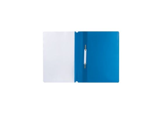 Папка-швидкозшивач А5 з перфорацією синя, фактура "глянець" Economix - 1