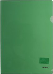 Папка-куточок A4, PР, 180мкн. щільна, зелена NORMA - 1