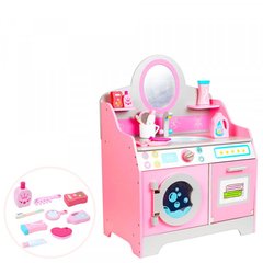 Дерев’яна іграшка "Меблі" (умувальник, пральна машина, дзеркало, аксесуари) - 1