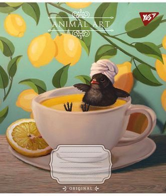 Зошит шкільний Yes Animal art А5 18 аркушів клітинка - 4