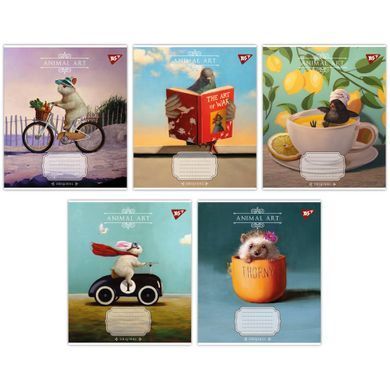 Зошит шкільний Yes Animal art А5 18 аркушів клітинка - 6