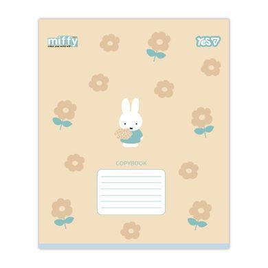 Зошит шкільний Yes Miffy Flowers А5 12 аркушів лінія - 3