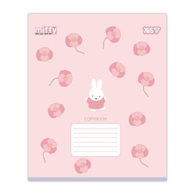 Зошит шкільний Yes Miffy Flowers А5 12 аркушів лінія - 5