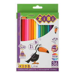 Кольорові олівці, 36 кольорів, KIDS Line - 1