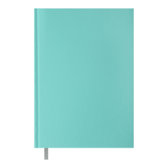Книга записная OPTIMAL, А5, 64 л., клетка, бирюзовая, бум винил - 1