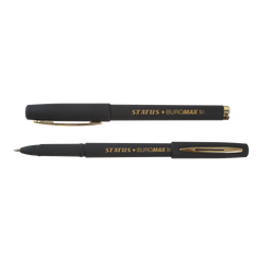 Ручка гелева STATUS Rouber Touch, 1.0мм, чорні чорнила - 1