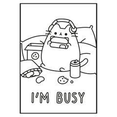 Розмальовка А4 Yes Pusheen з наліпками 8 сторінок - 1