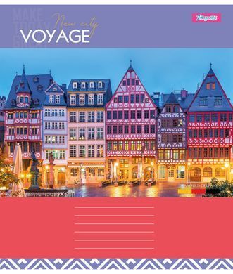 Тетрадь для записей 1В New city voyage А5 96 листов клетка - 3