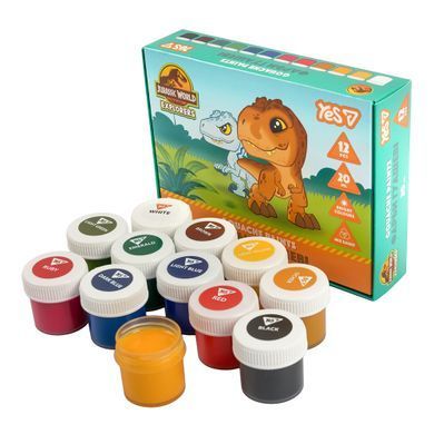 Фарби гуашеві Yes Jurassic World Kids 12 кольорів 20 мл - 3