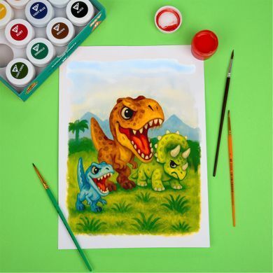 Фарби гуашеві Yes Jurassic World Kids 12 кольорів 20 мл - 6