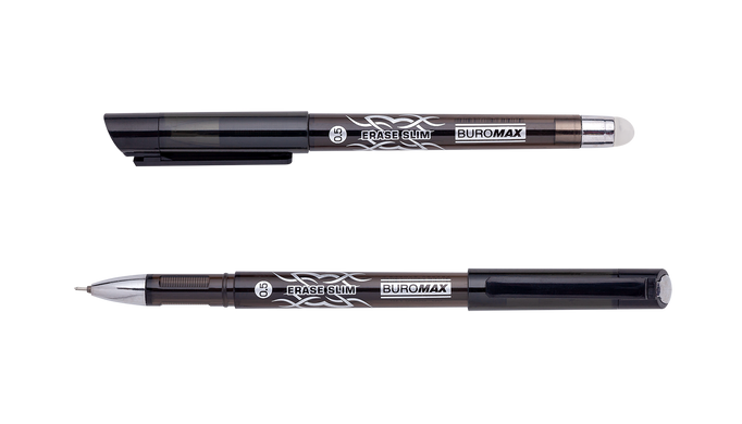 Ручка гелева "Пиши-Стирай" ERASE SLIM, 0.5 мм, чорні чорнила - 1