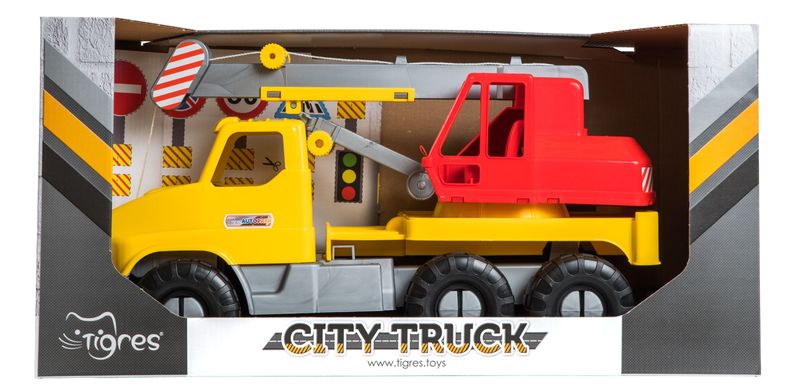 Авто "City Truck" Кран в коробці Wader - 2