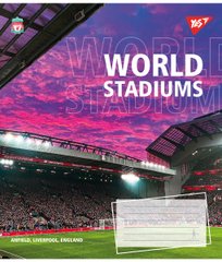 Зошит для записів Yes World stadium А5 60 аркушів клітинка - 1