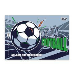 Альбом для рисования Yes А4 12 листов скоба с перфорацией Football - 1