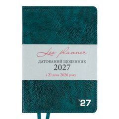 Ежедневник Leo Planner Prime A5 датированный 2027 интегральный изумрудный 368 страниц - 1