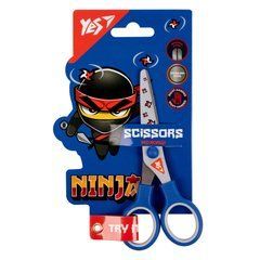 Ножиці YES 13см з принтом на лезі Ninja - 1