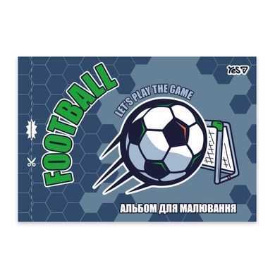 Альбом для рисования Yes А4 12 листов скоба с перфорацией Football - 4