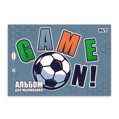 Альбом для рисования Yes А4 12 листов скоба с перфорацией Football - 3