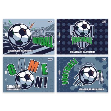 Альбом для рисования Yes А4 12 листов скоба с перфорацией Football - 5